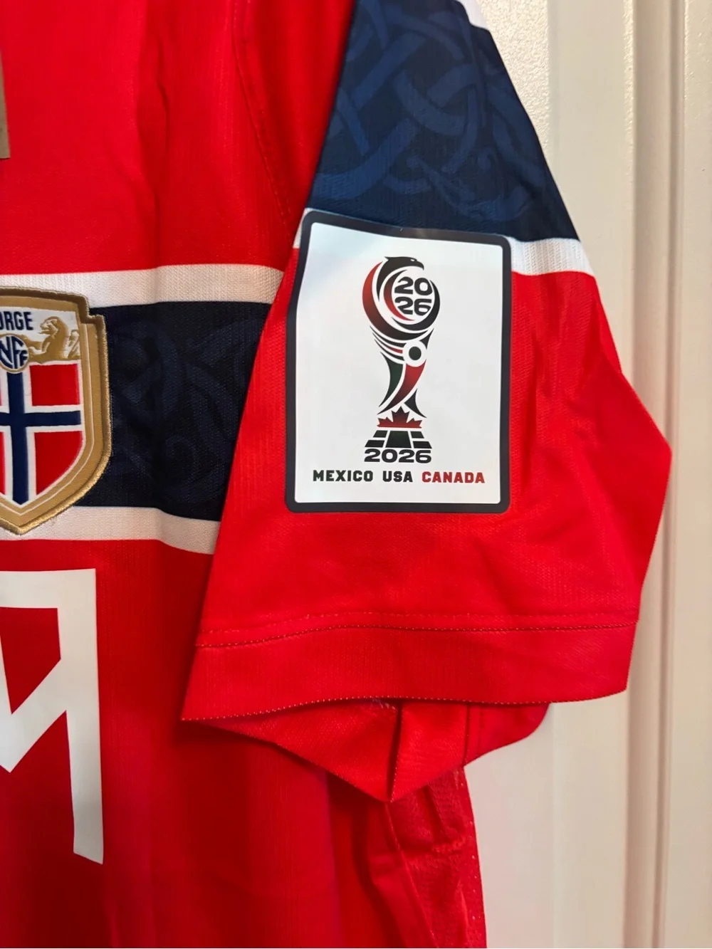 Team Norway World Cup 26 (Norge) Soccer Jersey with Crest - Picture 2 of 6